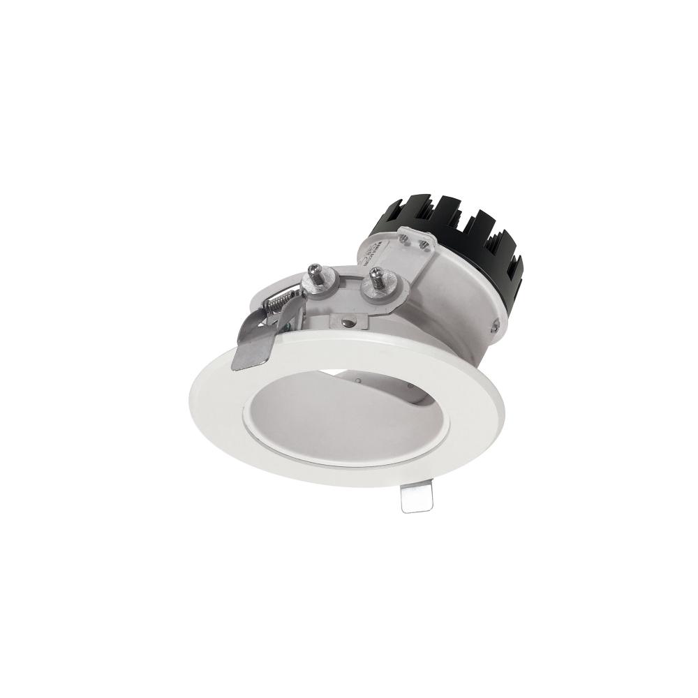 4" Sapphire III Round Adjustable Reflector, 1500lm,  3000K, Spot Optic, Matte Powder White