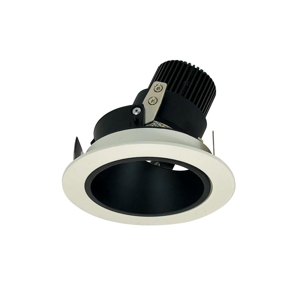 4" Iolite LED Round Adjustable Deep Reflector, 1000lm / 14W, 3500K, Black Reflector / White