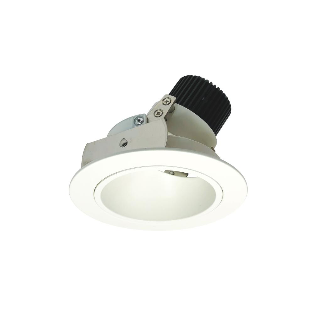 4" Iolite LED Round Adjustable Deep Reflector, 800lm / 14W, 5000K, Matte Powder White Reflector