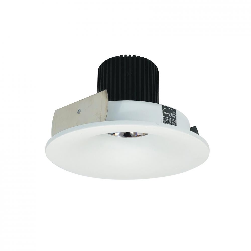 4" Iolite LED Round Bullnose, 10-Degree Optic, 950lm / 12W, 4000K, Matte Powder White Finish