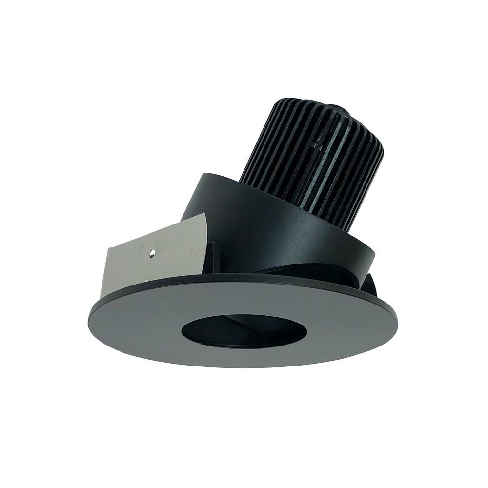 4" Iolite LED Round Adjustable Pinhole, 10-Degree Optic, 800lm / 12W, 3500K, Black Pinhole /