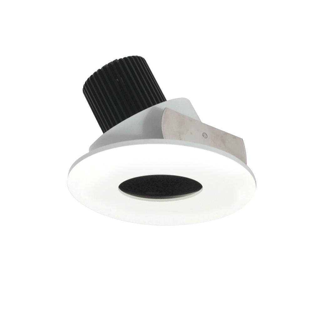 4" Iolite LED Round Adjustable Pinhole, 800lm / 14W, Comfort Dim, Matte Powder White Pinhole /