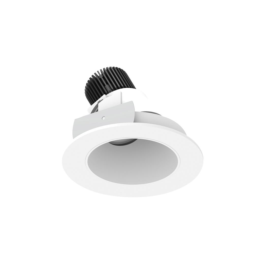 4" Iolite LED Round Adjustable Slot, 1000lm / 14W, 2700K, Matte Powder White Reflector / Matte