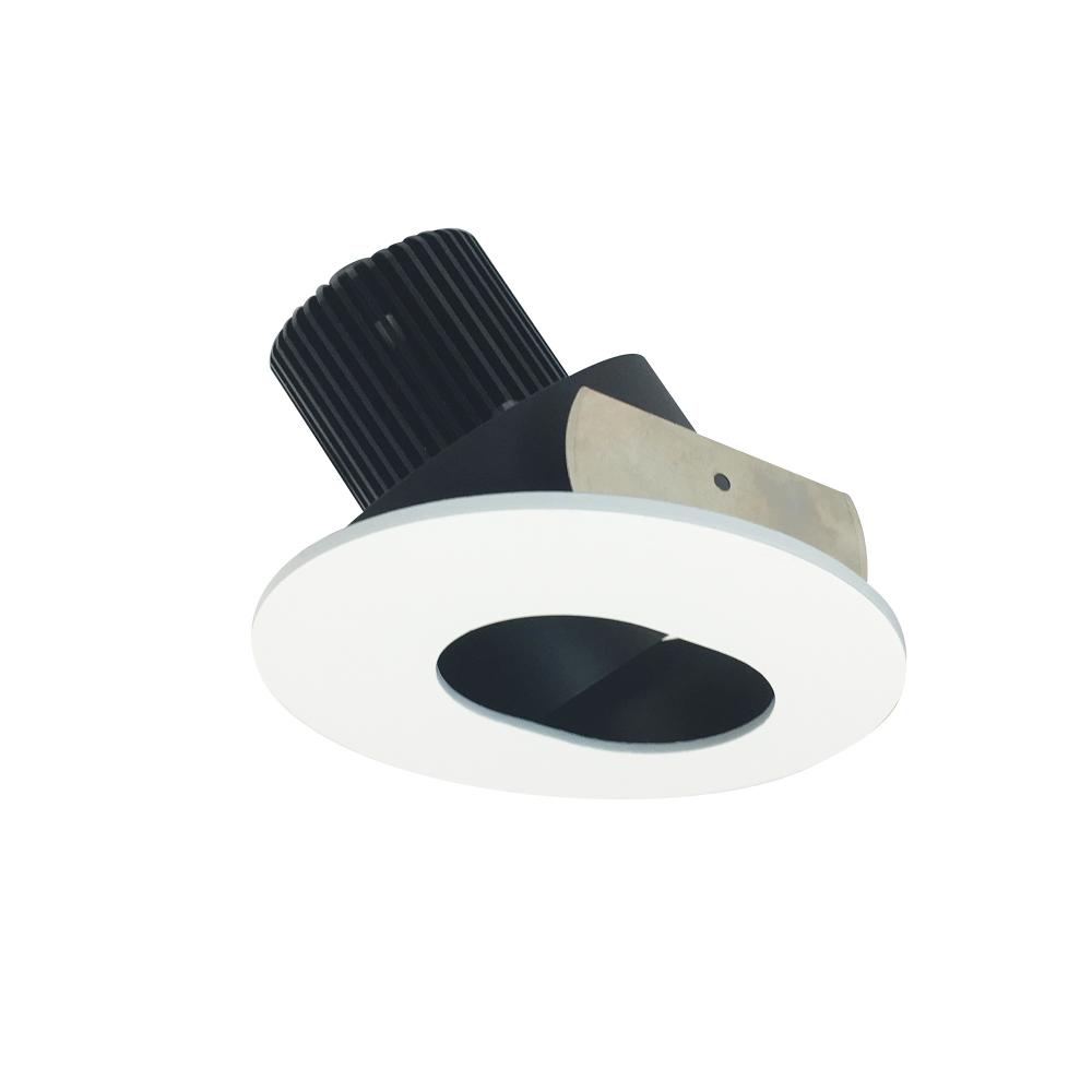 4" Iolite LED Round Adjustable Slot Aperture, 800lm / 14W, 5000K, Black Slot Aperture / Matte