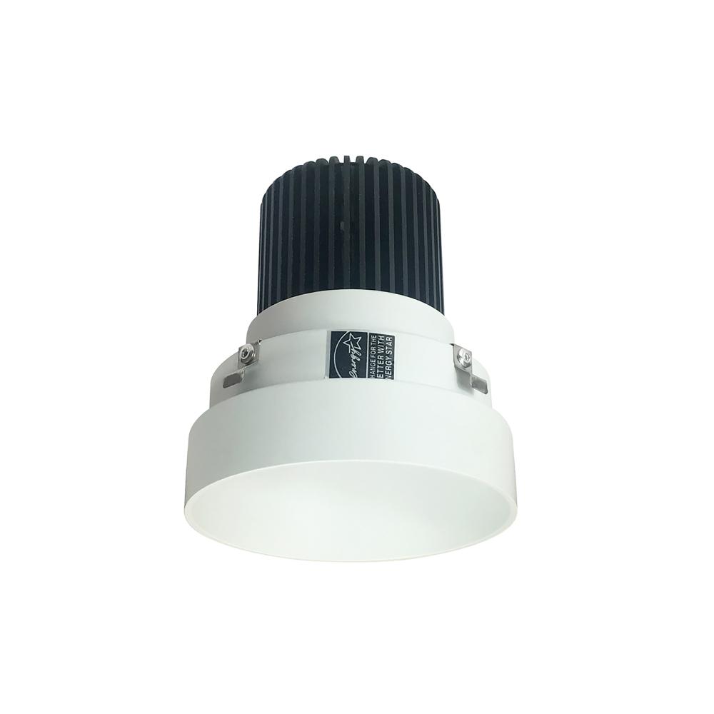 4" Iolite LED Round Trimless Downlight, 10-Degree Optic, 850lm / 12W, 4000K, Matte Powder White