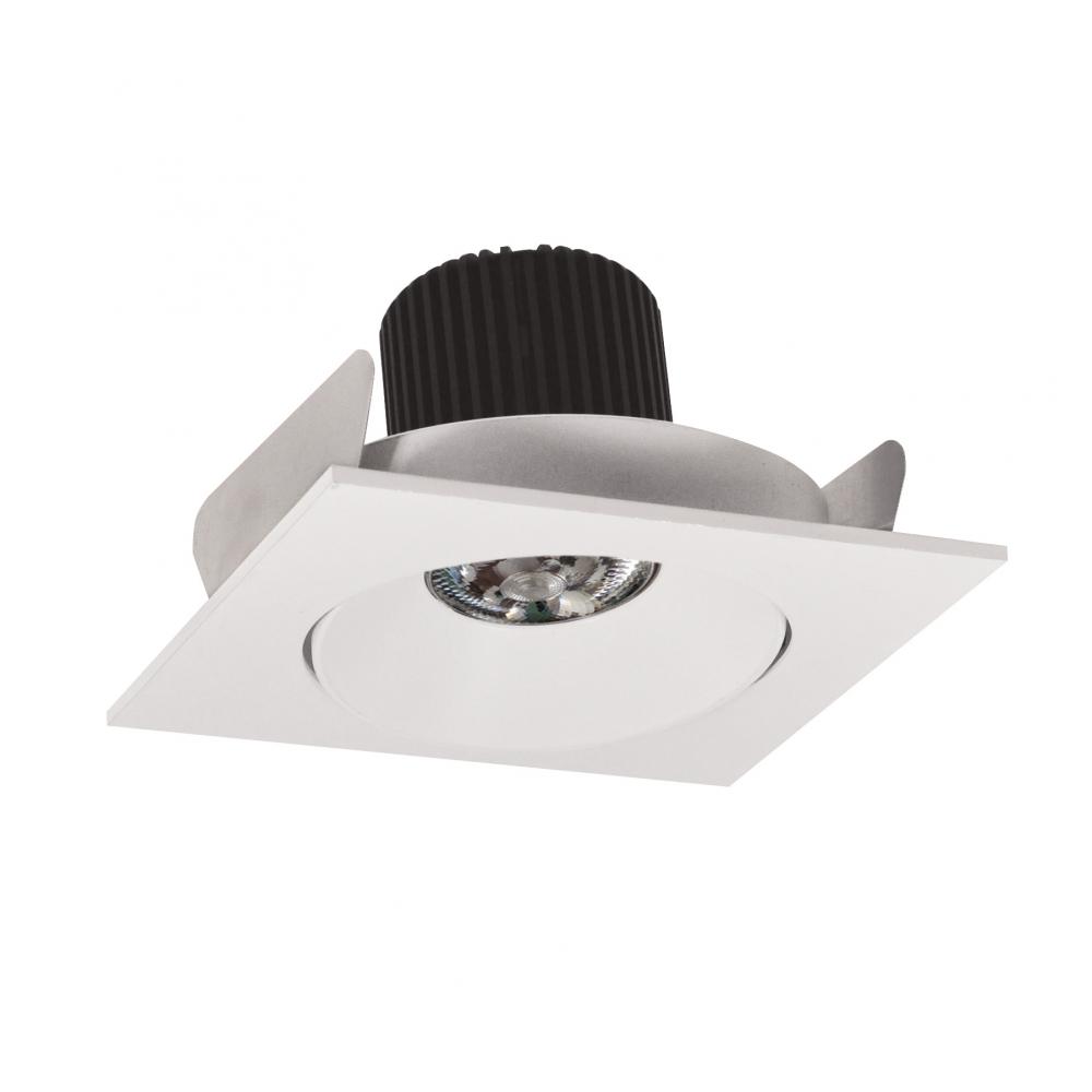 4" Iolite LED Square Adjustable Cone Reflector, 10-Degree Optic, 800lm / 12W, 3000K, White