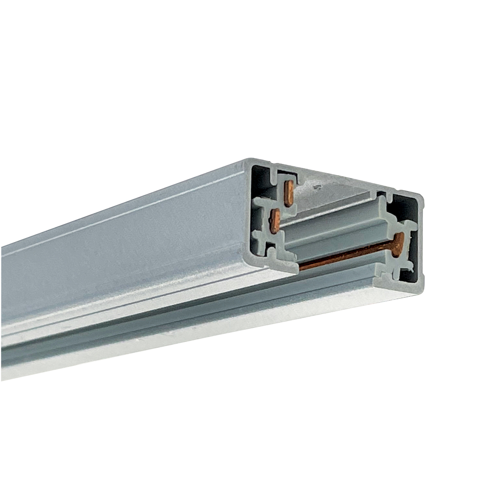 2' One-Circuit Track, Silver Finish