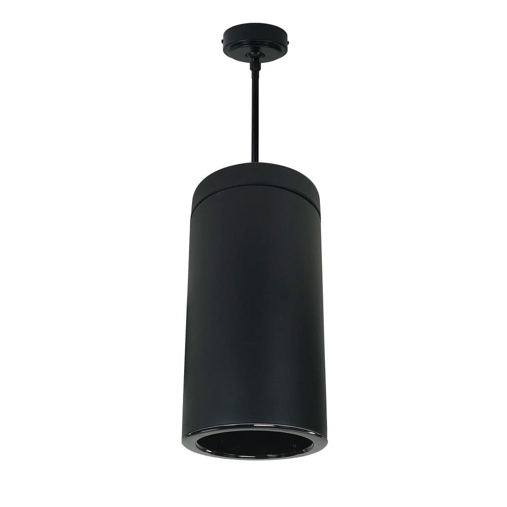 6" Sapphire III Pendant Mount Black Cylinder, Black Reflector/Black Flange, 120V; Phase Dimming,