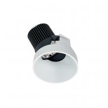 Nora NIO-4RTSLA27QMPW - 4" Iolite LED Round Trimless Adjustable Slot, 10-Degree Optic, 850lm / 12W, 2700K, Matte Powder