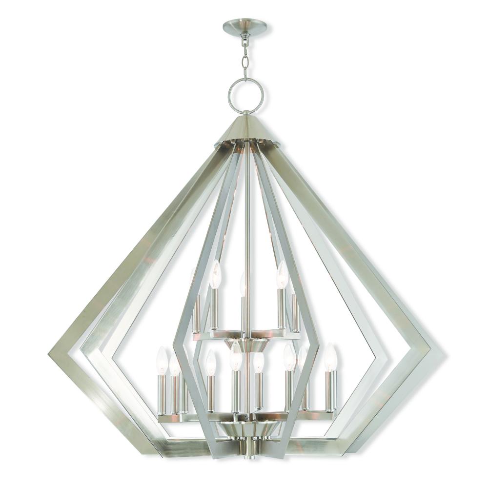 15 Lt BN Foyer Chandelier