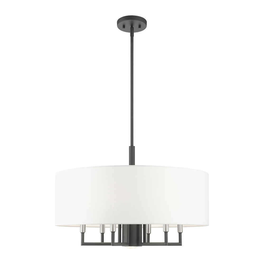 7 Lt Scandinavian Gray Pendant Chandelier