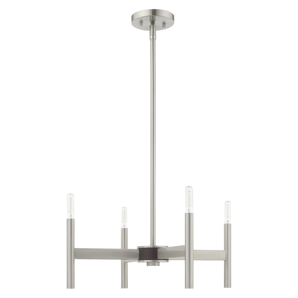 4 Lt Brushed Nickel Mini Chandelier