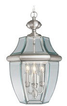 Livex Lighting 2355-91 - 3 Light BN Outdoor Chain Lantern