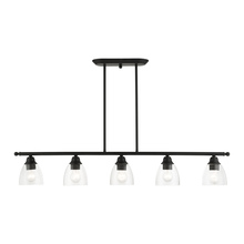 Livex Lighting 46338-04 - 5 Lt Black Linear Chandelier