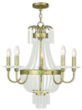 Livex Lighting 51845-28 - 5 Light Winter Gold Chandelier