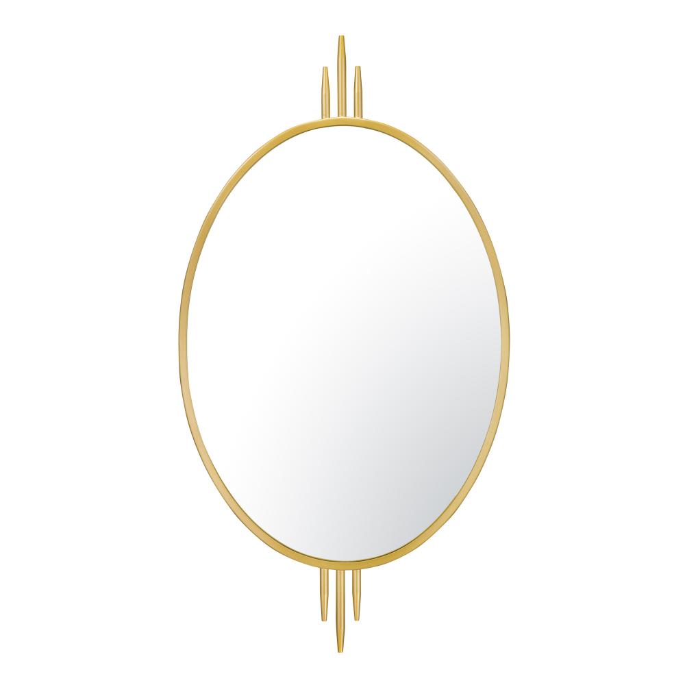 Propaganda 22x41 Oval Wall Mirror - Gold