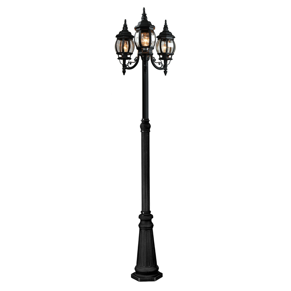 Classico 3-Light Outdoor Lantern and Post