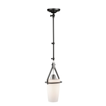 Artcraft AC11241NB - Brydon 1 Light Sconce/Pendant Black and Brushed Nickel (Cylinder Glasswre)