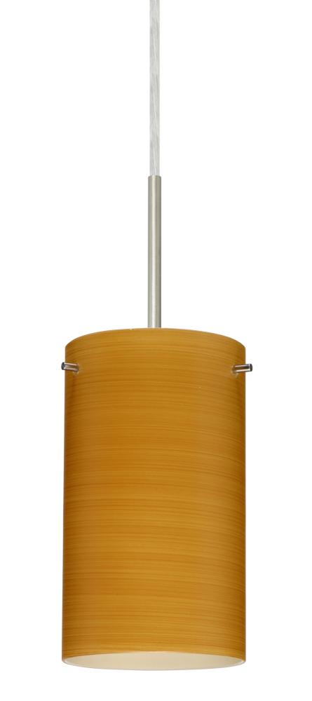 Besa Stilo 7 Pendant Satin Nickel Oak 1x40W G9