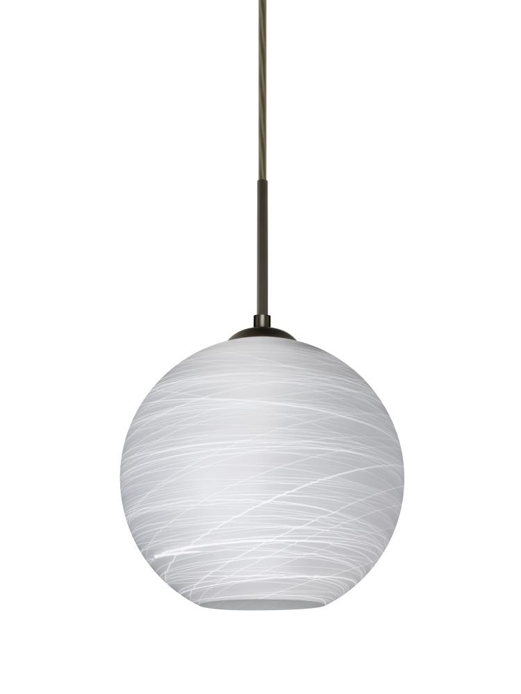 Besa Coco 8 Pendant, Cocoon, Bronze Finish, 1x60W Medium Base