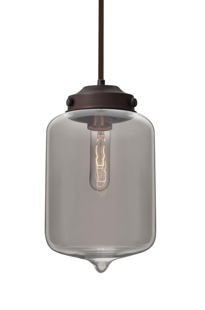 Besa Olin Stem Pendant Bronze Smoke 1x60W Medium Base T10