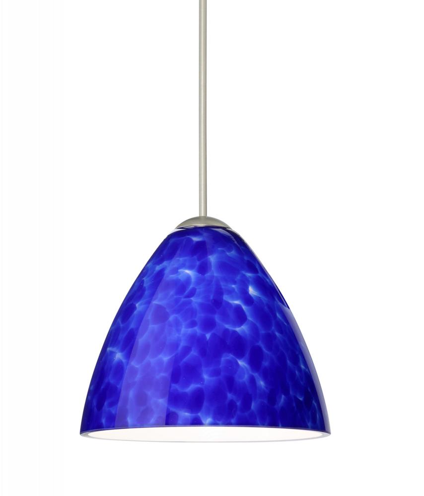 Besa Pendant Mia Satin Nickel Blue Cloud 1x5W LED