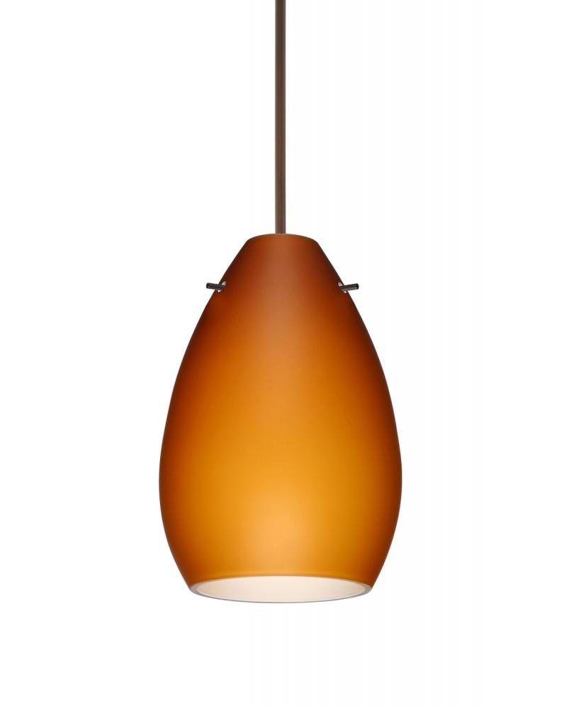 Besa Pendant Pera 6 Bronze Amber Matte 1x5W LED