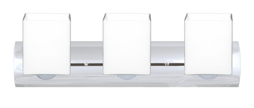 Besa Wall Rise Chrome Opal Matte 3x9W LED