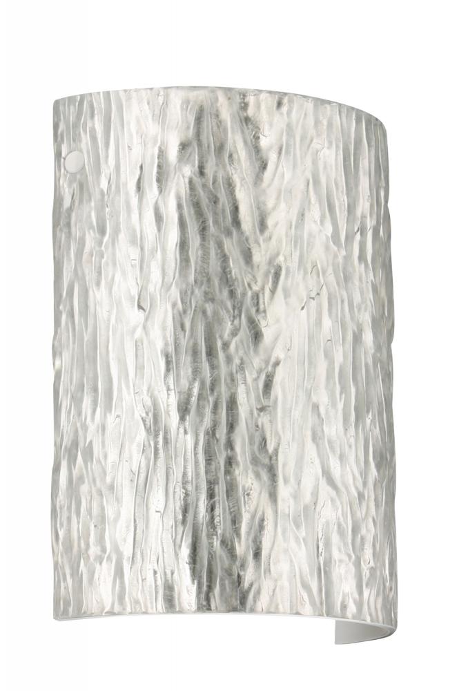 Besa Wall Tamburo Stone White Stone Silver Foil 1x75W Medium Base