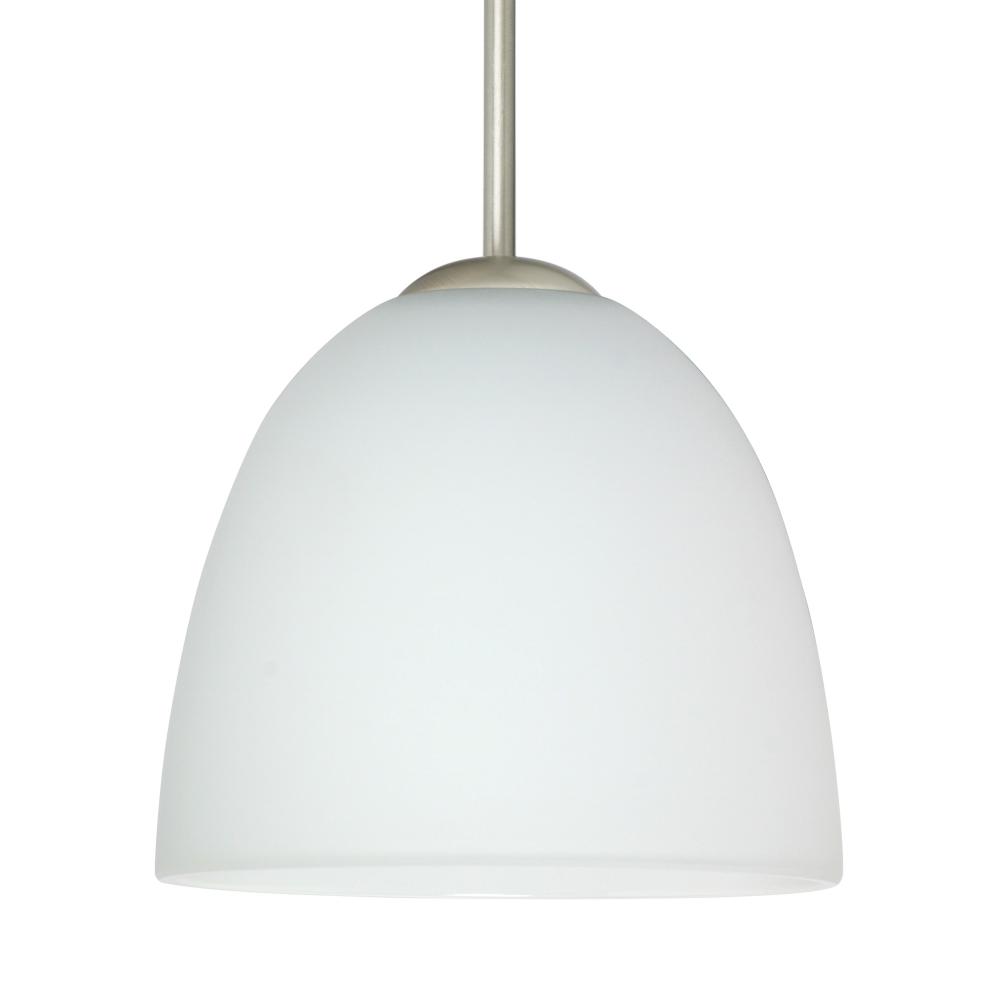 Besa Sasha Pendant For Multiport Canopy Satin Nickel Opal Matte 1x50W B10 Med