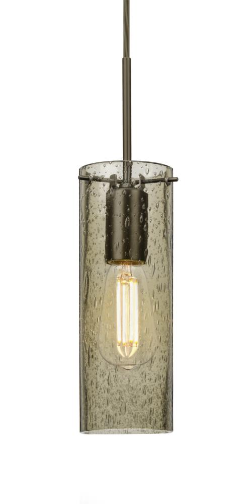 Besa, Juni 10 Pendant For Multiport Canopy, Latte Bubble, Bronze, 1x4W LED Filament