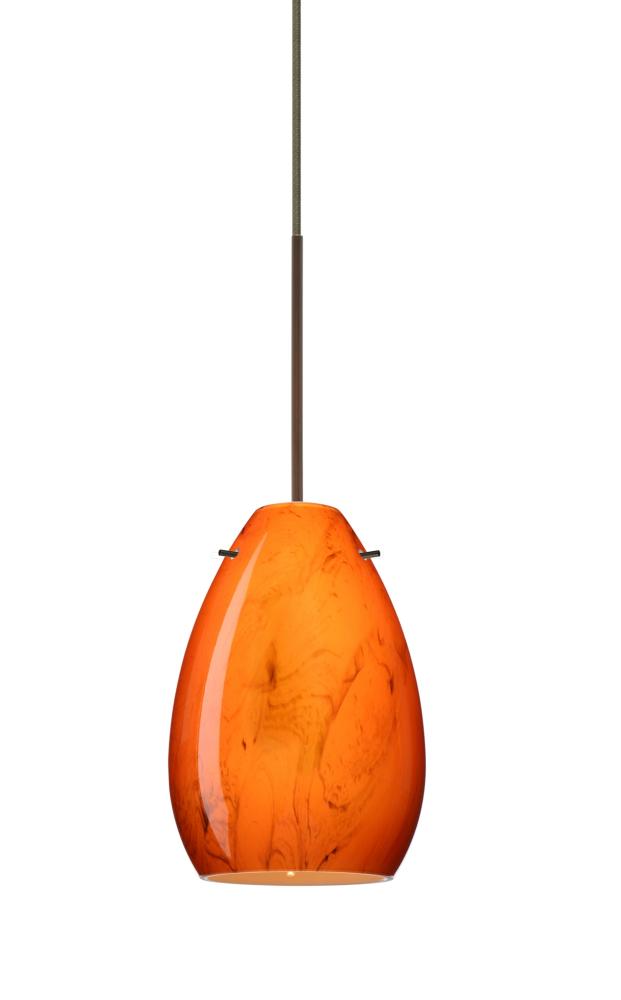 Besa Pendant Pera 6 Bronze Habanero 1x50W Halogen