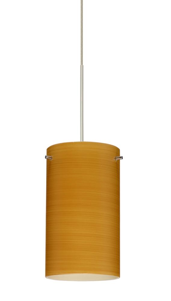 Besa Stilo 7 Pendant Oak Satin Nickel 1x5W LED