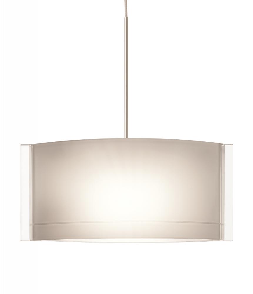 Besa Jodi Pendant 1xtopal Glossy Satin Nickel 1x50W Halogen