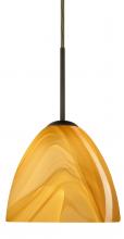 Besa Lighting 1BT-7572HN-MED-BR - Besa Sasha Pendant Bronze Honey 1x50W B10 Med