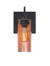 Besa Lighting 1WG-DUKECF-EDIL-BK - Besa Duke Wall, Copper Foil, Black Finish, 1x7W LED Filament