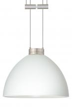 Besa Lighting 1XA-467907-SN - Besa Pendant Brella Satin Nickel White 1x50W Halogen