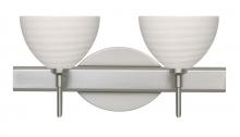 Besa Lighting 2SW-4679KR-LED-SN - Besa Wall Brella Satin Nickel Chalk 2x5W LED