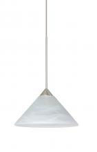 Besa Lighting X-117652-SN - Besa Pendant For Multiport Canopy Kona Satin Nickel Marble 1x50W Halogen