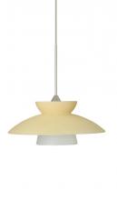 Besa Lighting 1XP-271897-SN - Besa Pendant Trilo 7 Satin Nickel Champagne 1x50W Halogen