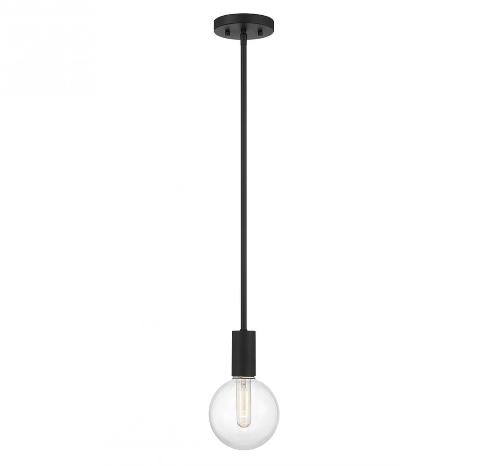 Wright 1-Light Mini-Pendant in Matte Black