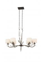 Kalco 501050BJT - Denali 6 Light Oval Chandelier