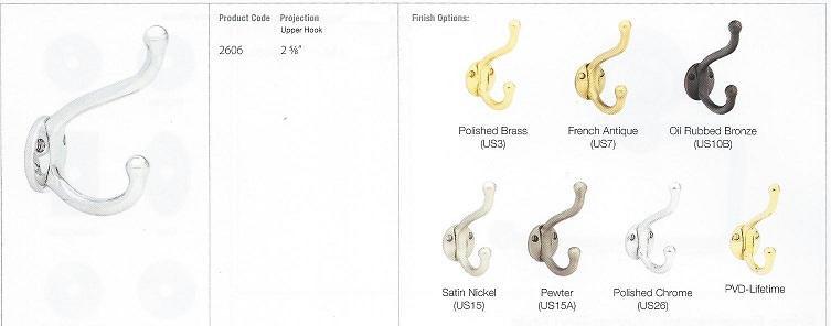 BRASS ROBE HOOK