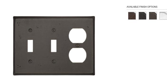 LOST WAX SWITCH PLATE