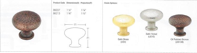 ROUND DIMPLED KNOB