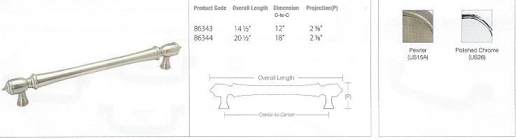 BRASS SPINDLE APPLIANCE PULL