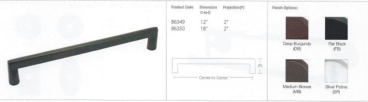 SANDCAST BRONZE RAIL APPLIANCE PULL