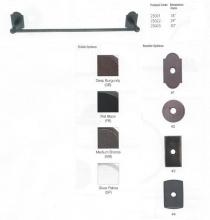 Emtek 23021-1-MB - SANDCAST BRONZE TOWEL BAR