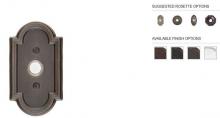 Emtek 2411MB - DOORBELL BUTTON WITH #11 ROSETTE