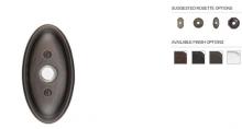 Emtek 2414DB - DOORBELL BUTTON WITH #14 ROSETTE